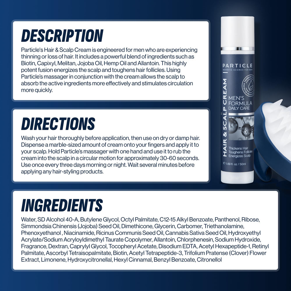 Particle morning grooming routine close-up inviting simple daily care