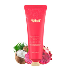 PasaRose Cactus Fruit 3-in-1 Cream bottle demonstrates versatile styling for smooth, ready-to-shine strands.