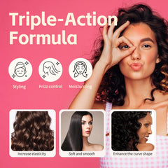PasaRose Cactus Fruit 3-in-1 Cream frizz-control during blowout.