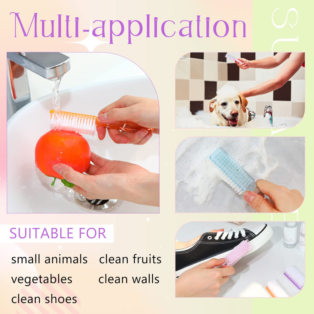 Patelai multi-use brushes suit bathrooms, kitchens, and plant pots for quick cleaning.