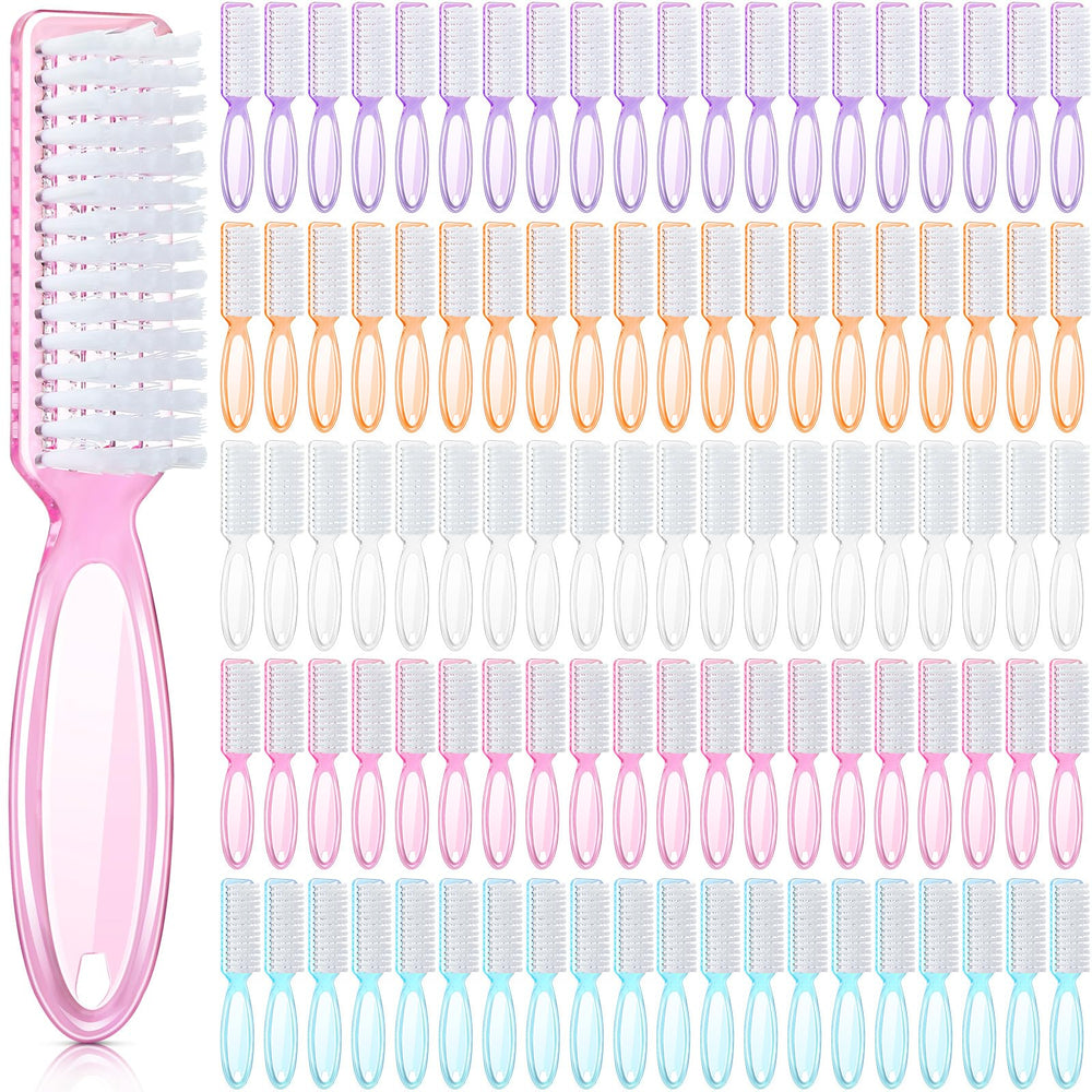Patelai nail brush with colorful handle grip for comfortable nail cleaning at the sink