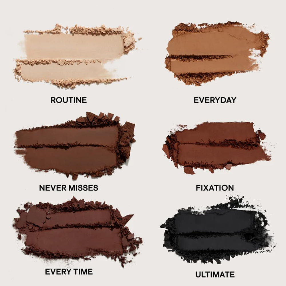 PATRICK TA Major Dimension Edit swatches showing six neutral tones for easy matching