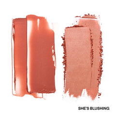 Patrick Ta Major Headlines crème blush swirl demonstrates creamy texture for seamless color.