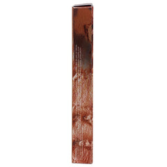 Patrick Ta Major Headlines lip crayon swatch on lips with vibrant orange-red shade.