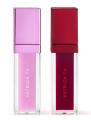 Patrick Ta Major Volume Plumping Gloss Duo in Main Stage delivers bold color and shine.