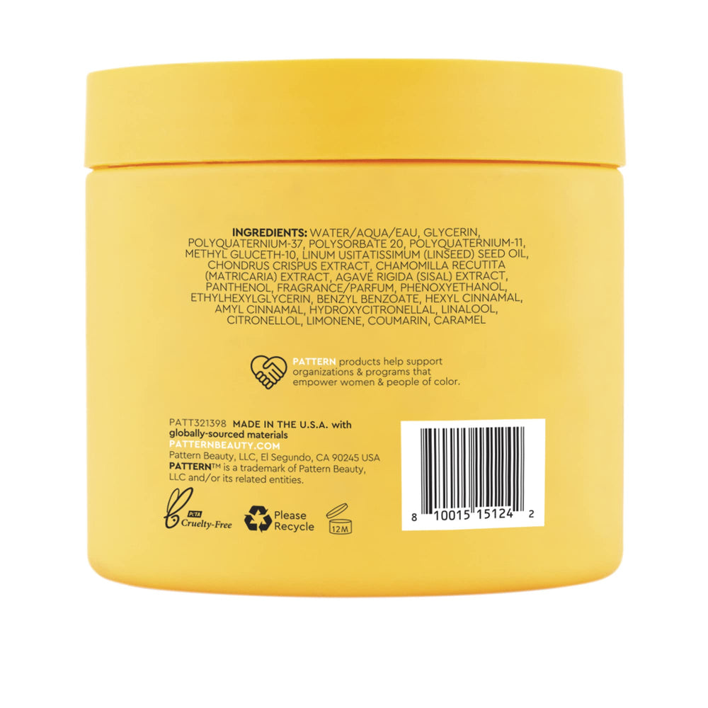 Pattern Beauty Styling Custard recyclable packaging highlights eco-friendly design