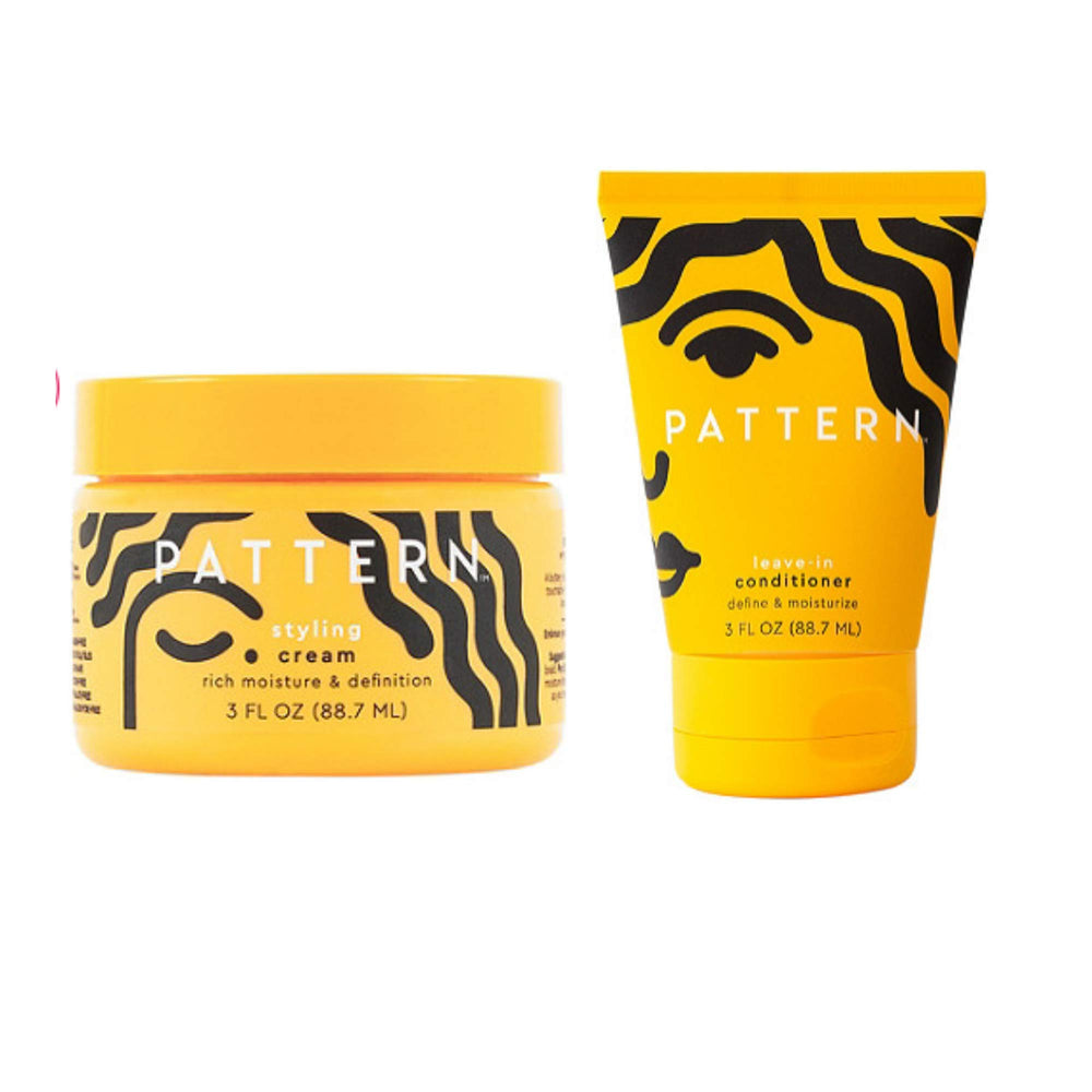 PATTERN Styling Cream leave-in bottle pour delivering deep hydration for defined curls.