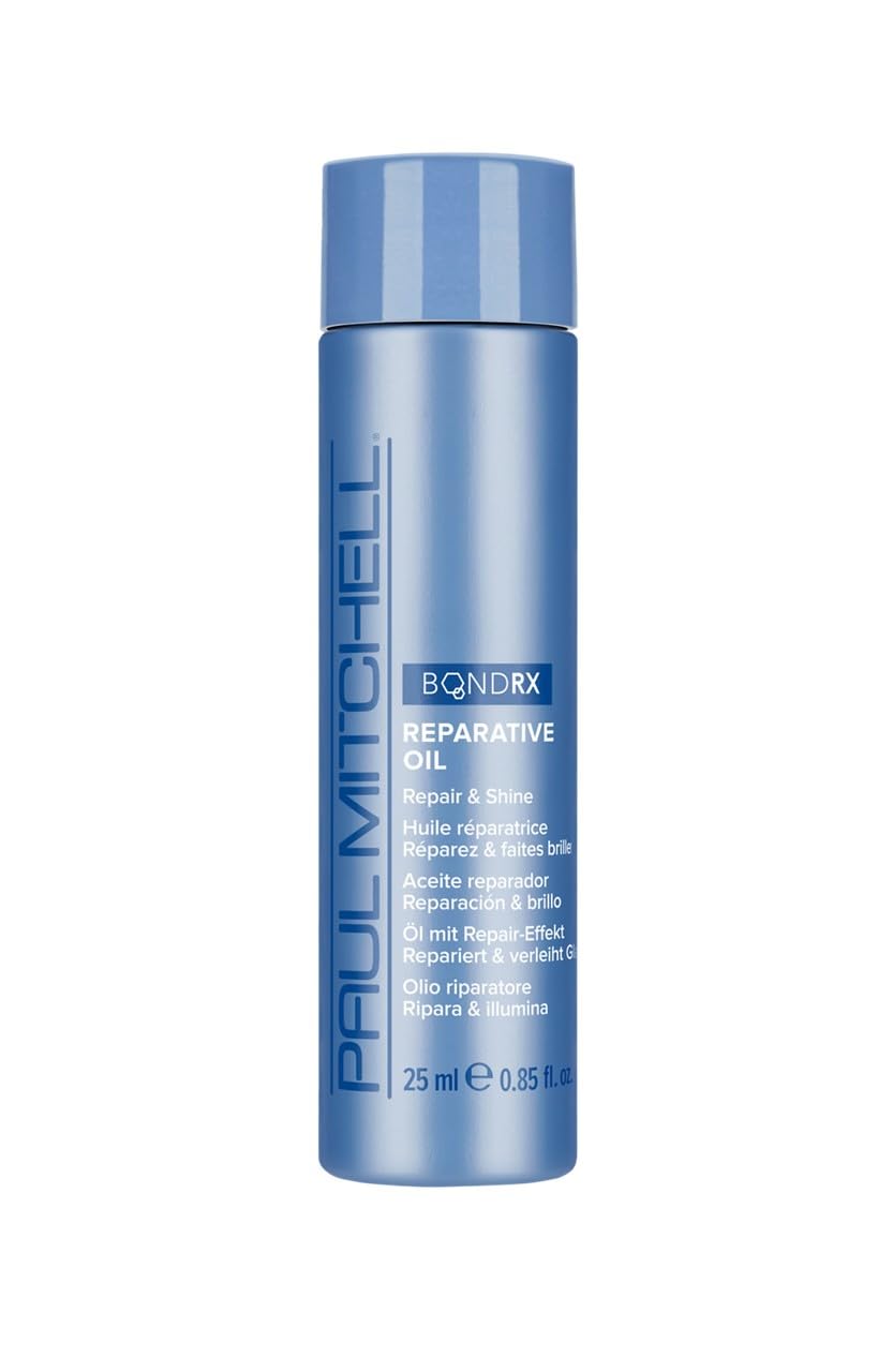 Paul Mitchell Bond Rx Reparative Oil bottle for repairing damage and restoring softness