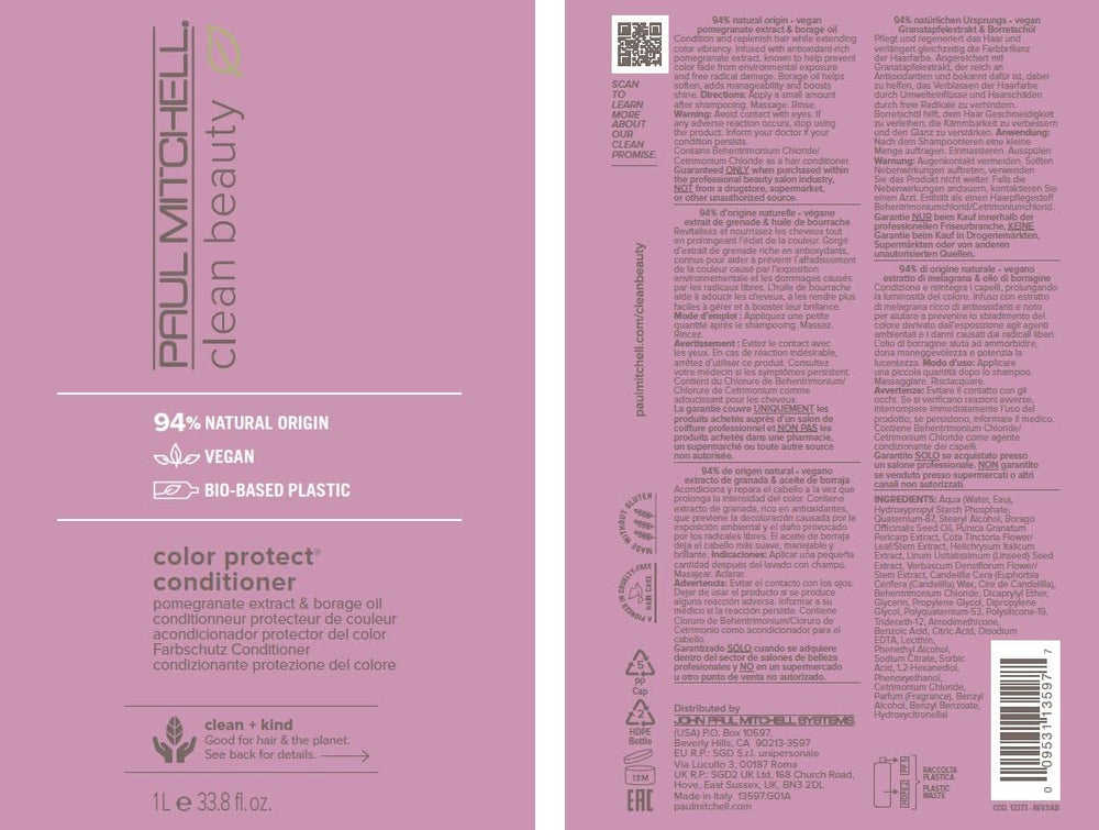 Paul Mitchell Clean Beauty packaging made from bio-based sugarcane
