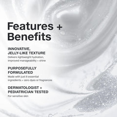 Paul Mitchell Clear Jelly Mask jar closeup shows dye-free formula suitable for sensitive skin.