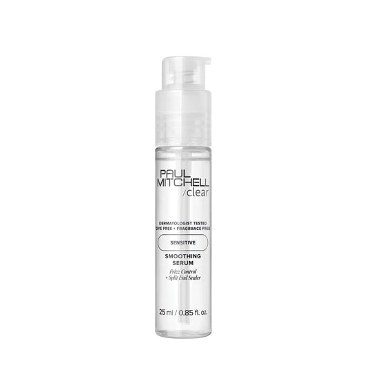 Paul Mitchell Clear Smoothing Serum bottle for a lightweight blowout primer
