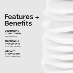 Paul Mitchell Extra-Body Conditioner pump eases application and control.