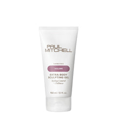 Paul Mitchell Extra-Body Gel bottle front, compact packaging for easy storage.