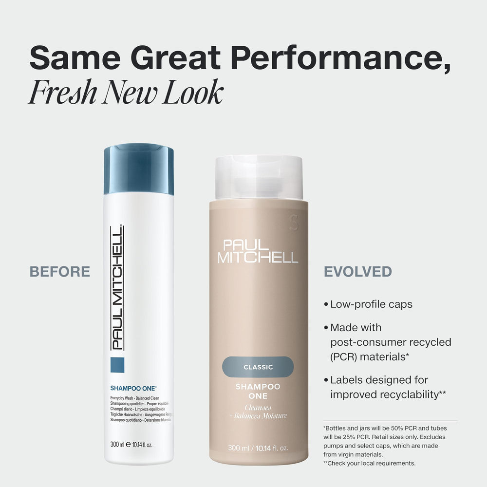 Paul Mitchell Shampoo One creamy lather on color-treated hair adds shine.