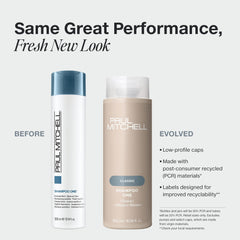 Paul Mitchell Shampoo One creamy lather on color-treated hair adds shine.