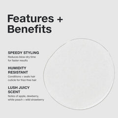 Fruity fragrance with apple and berry notes enhances styling experience
