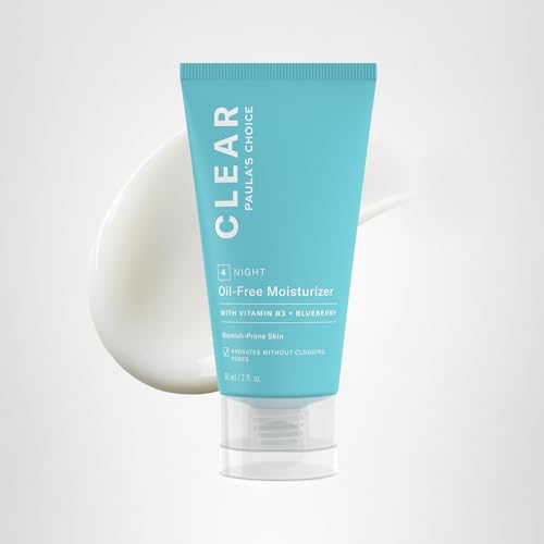 Fragrance-free packaging of Paula's Choice CLEAR moisturizer.