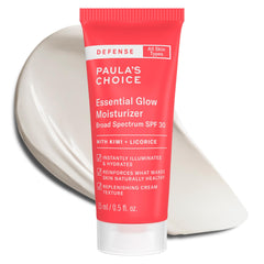 Paula's Choice Defense Essential Glow bottle front showing daily mineral SPF protection