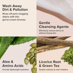 Paula's Choice Defense green tea infusion close-up suggesting soothing cleansing