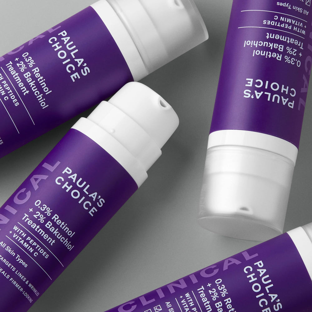 Fragrance-free label close-up on Paula's Choice Clinical serum.