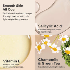 Paula's Choice Weightless lotion texture demonstrates smooth, non-greasy absorption.