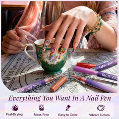 Pawhims quick-dry nail pens enabling mess-free application for easy designs.