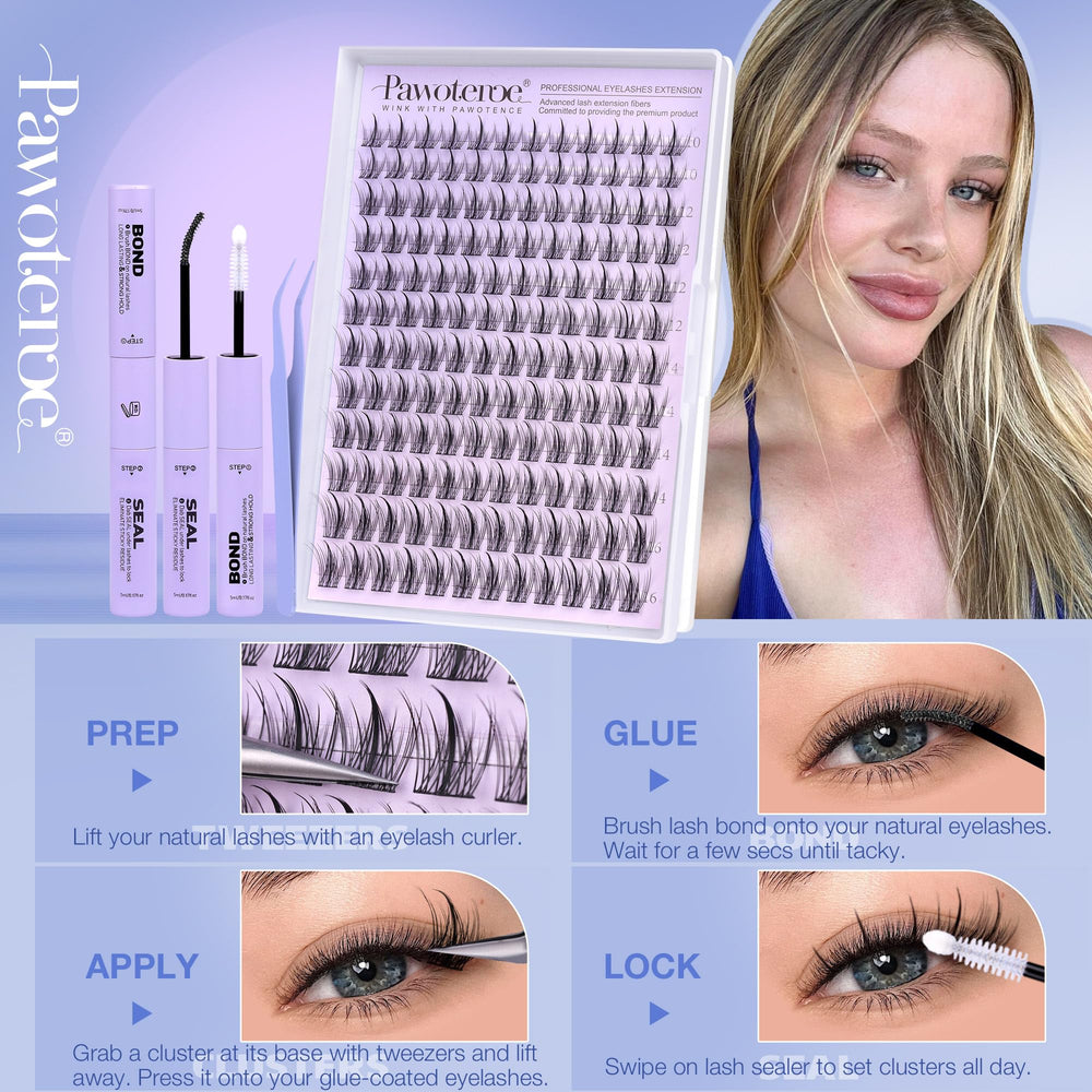 Pawotence daily glam lash kit for polished, low effort looks.