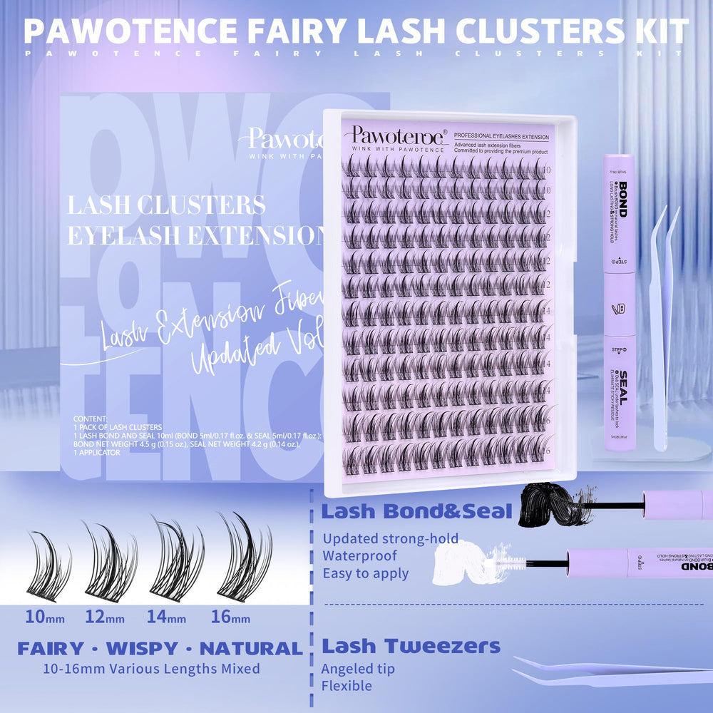 Pawotence fairy lash band creates a seamless, feather light look.