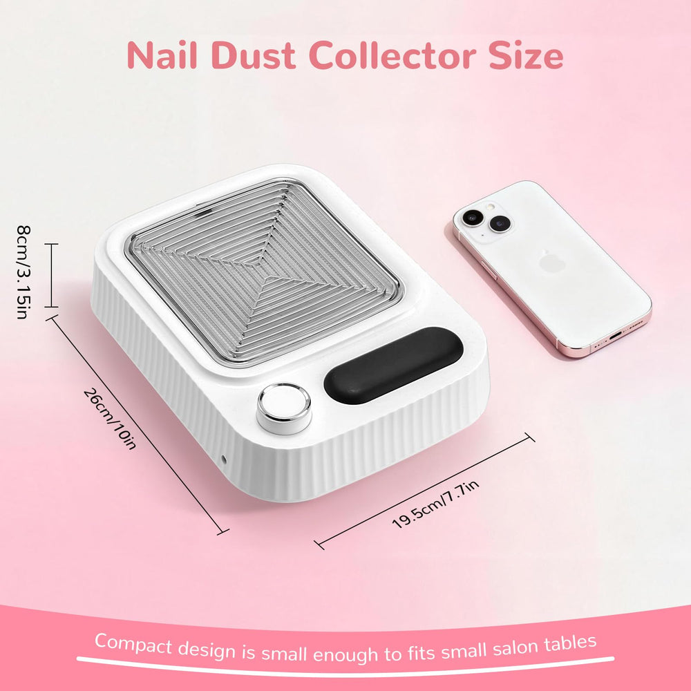 Paxato Nail Duster Collector easy cleaning with brush or hair dryer