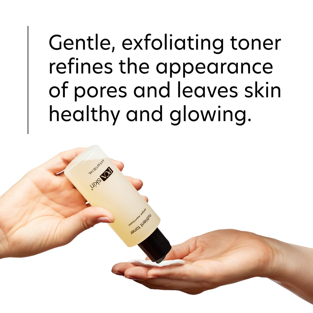 PCA SKIN Nutrient Face Toner lactic acid ingredient close-up for gentle exfoliation.