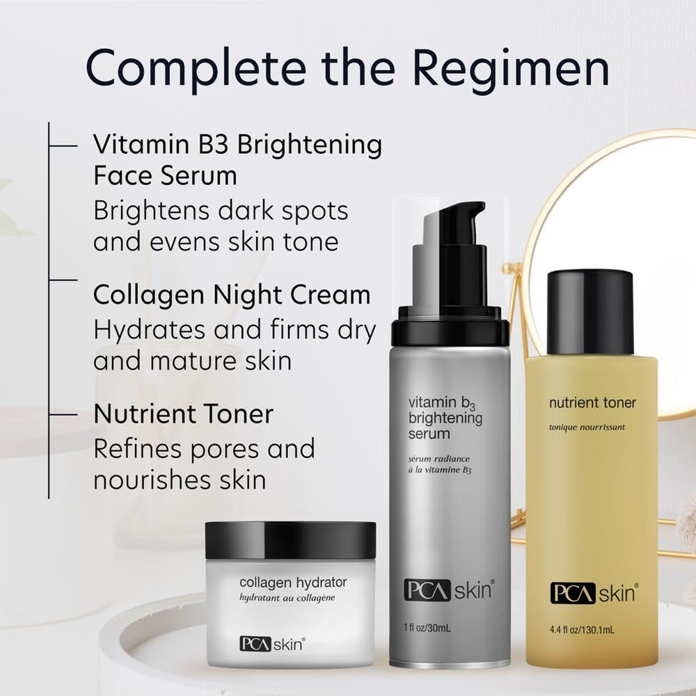 Ingredients scene features antioxidants supporting skin vitality in PCA SKIN formula