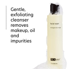 PCA SKIN Hydrated skin after wash close-up indicates balanced feel
