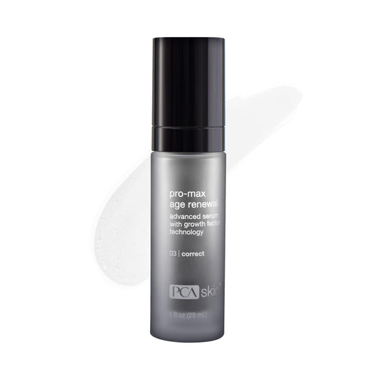 PCA SKIN Pro Max Age Renewal bottle pump for easy daily facial application.