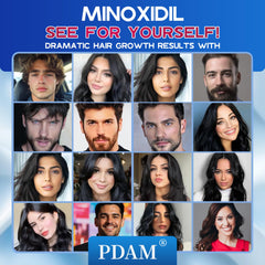 Pdam Minoxidil foam in a morning routine setup