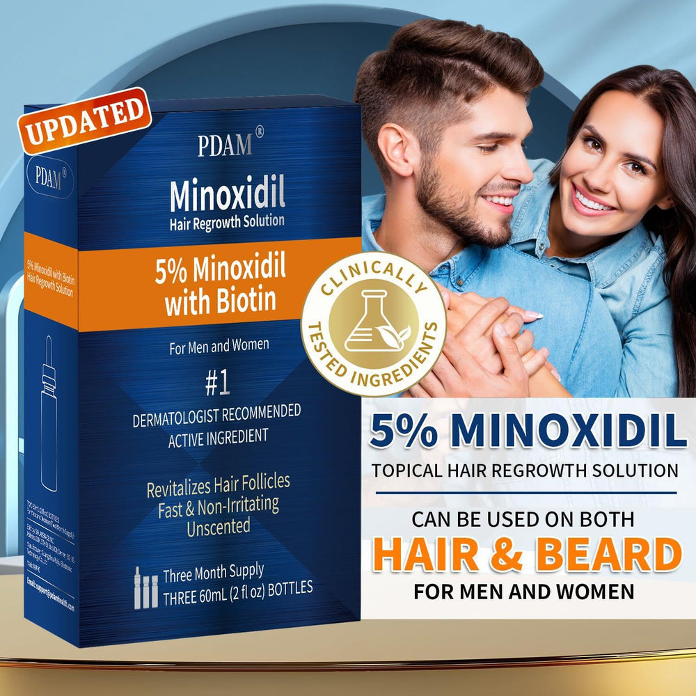 Pdam Minoxidil men beard growth for thicker facial hair