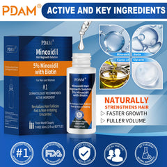 Pdam Minoxidil women hair growth showing renewed volume