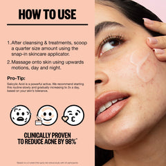 PEACE OUT Acne Gel Moisturizer hibiscus-hydration visual emphasizes soothing moisture
