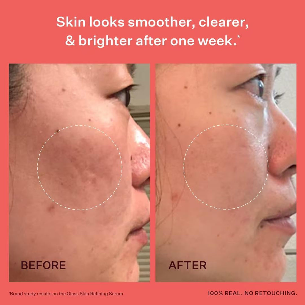 Peach & Lily serum bottle promises a bright, smooth look