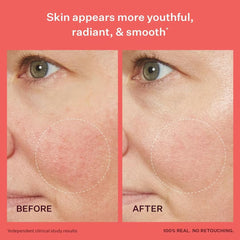 Peach & Lily Power Cocktail Repair Serum texture close-up reveals refined skin.