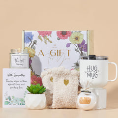Peacoeye sympathy candle to create a soothing, reflective space