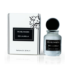 PEARLANERA Red Lalibella bottle in luxe packaging for daily wear