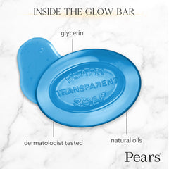 Pears glycerin soap with mint enhances daily cleanse with moisture and cool finish
