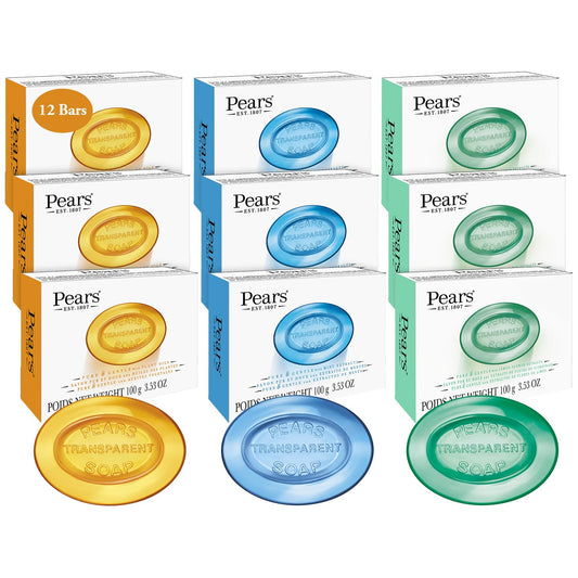 Pears glycerin soap amber bar with gentle cleansing and lasting moisture