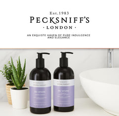Gift-ready Pecksniff's Aroma Therapy packaging for a thoughtful bath set