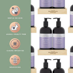 Pecksniff's Aroma Therapy hand lotion pump providing lasting moisture for soft skin