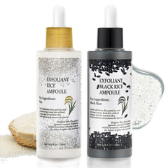 Peel Shot Glow Rice Ampoule Duo packaging showcases a dual exfoliant kit for refined texture.