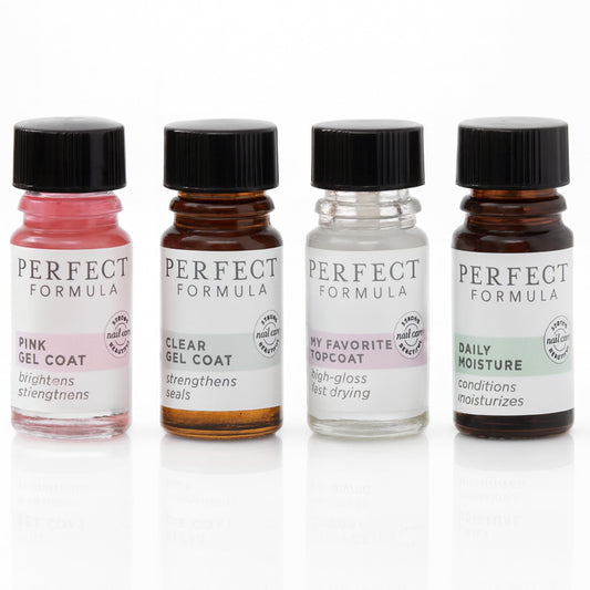 Perfect Formula Pink Gel Coat elevates nails with a natural pink glow and added strength.