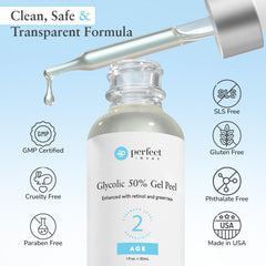 Application on skin showing even coverage during a peel session.