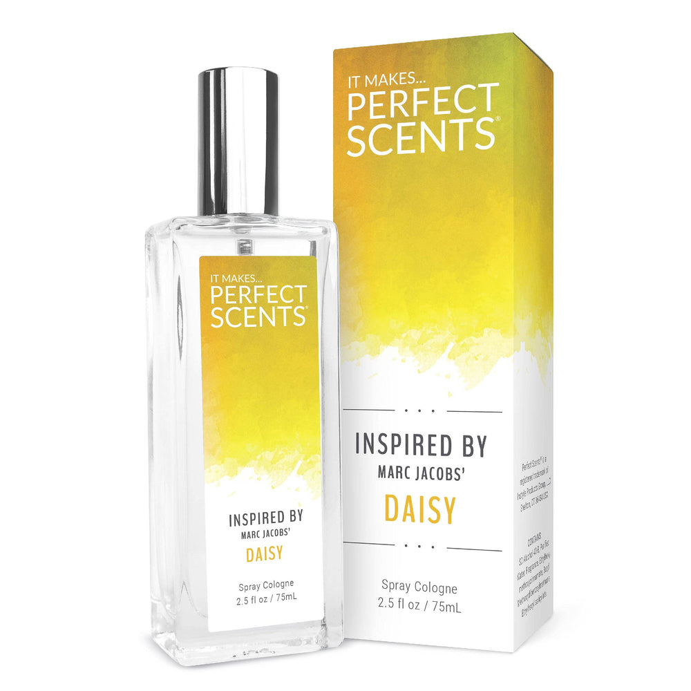 Perfect Scents bottle with daisy-inspired design, ideal for daily wear.