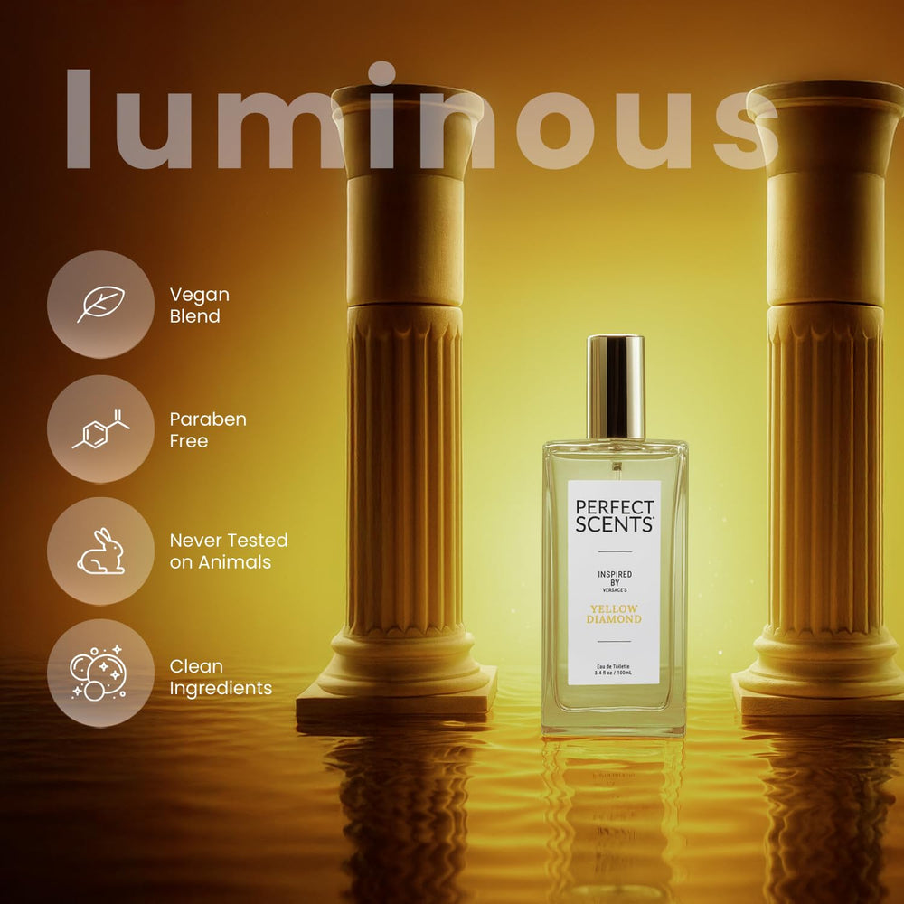 Perfect Scents packaging box highlighting vegan and cruelty-free credentials